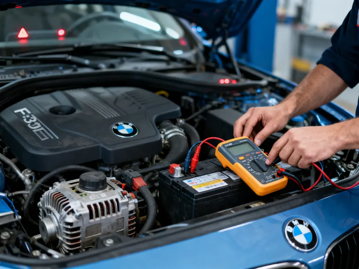 Pomiar napięcia akumulatora i ładowania w BMW F30