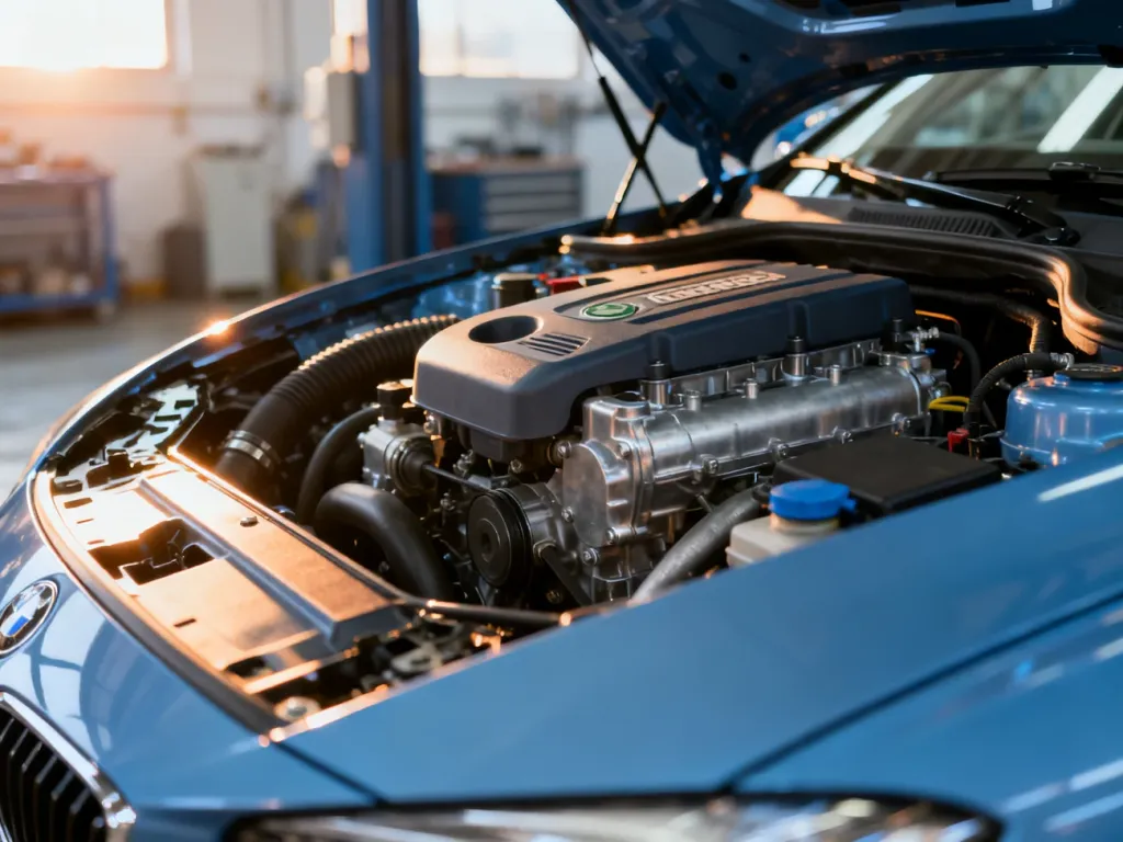 Komora silnika diesla 1.7 CRDi z widocznymi detalami technicznymi jednostki napędowej Kia Optima.