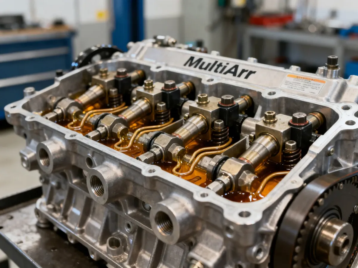 Zbliżenie elektrohydraulicznego modułu sterowania zaworami MultiAir