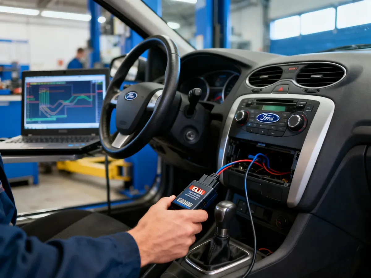 Diagnostyka Forda Focusa mk2 za pomocą interfejsu OBD-II