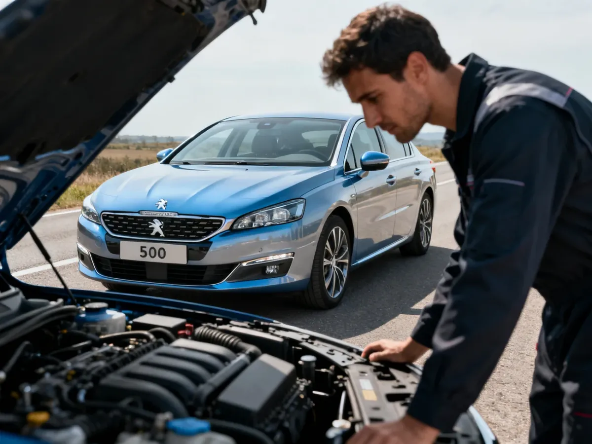 Zadbany Peugeot 508 2.0 HDi podczas kontroli po trasie
